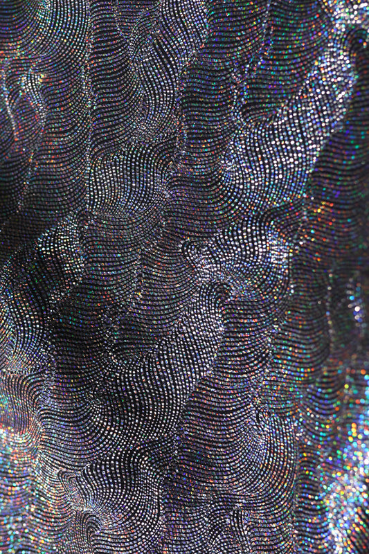 Holo Wave | Double-Foiled Holographic Leather | SS'26 Cybernetic Couture | Colorz n Style Pvt Ltd