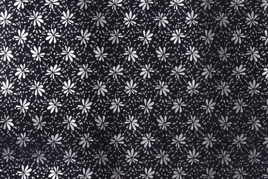 Midnight Petals | Double-Foiled Leather | SS'26 Cybernetic Couture | Colorz n Style Pvt Ltd