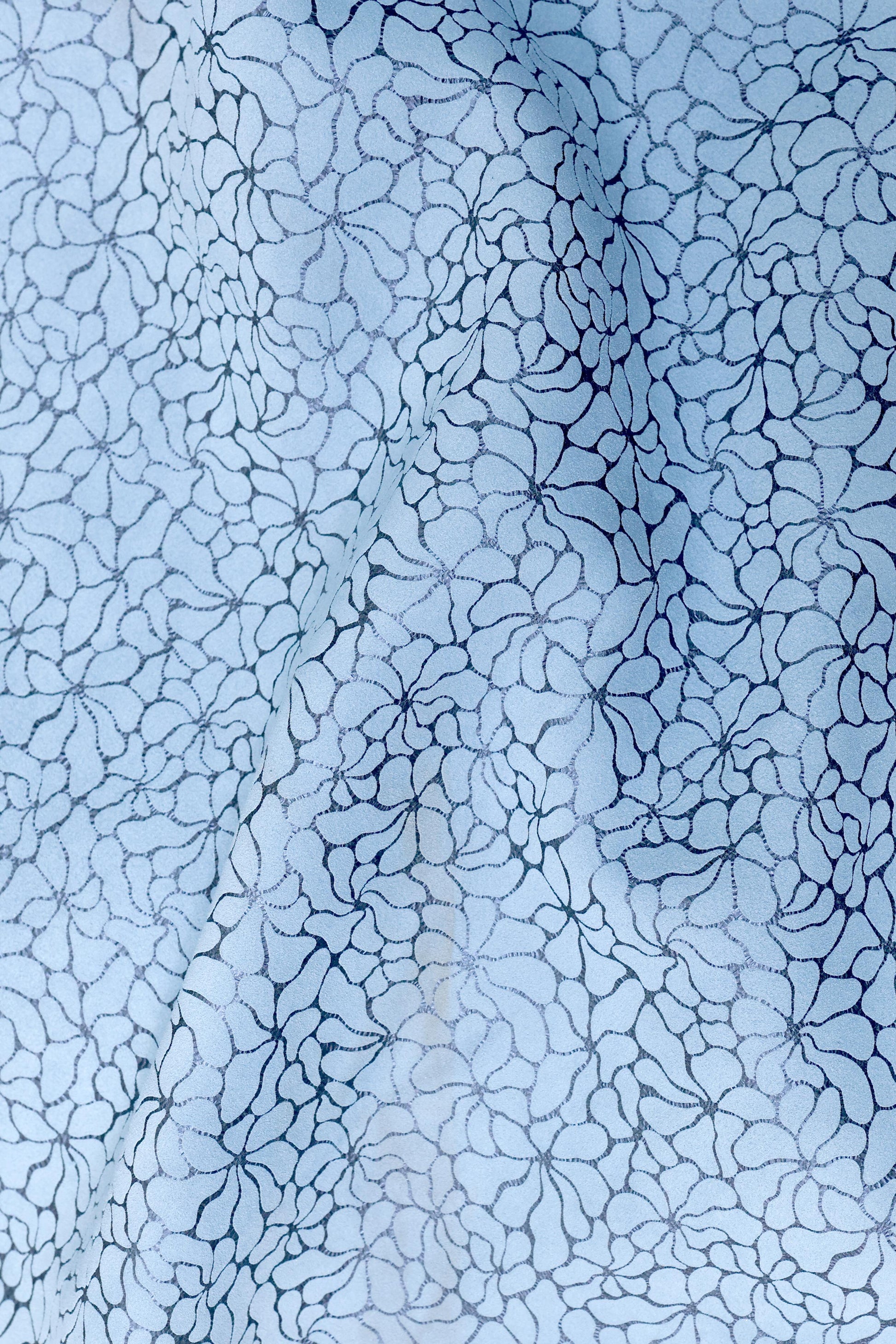 Floragrid | Double-Foiled Floral Leather | A/W'26-27 Cybernetic Couture | Colorz n Style Pvt Ltd


