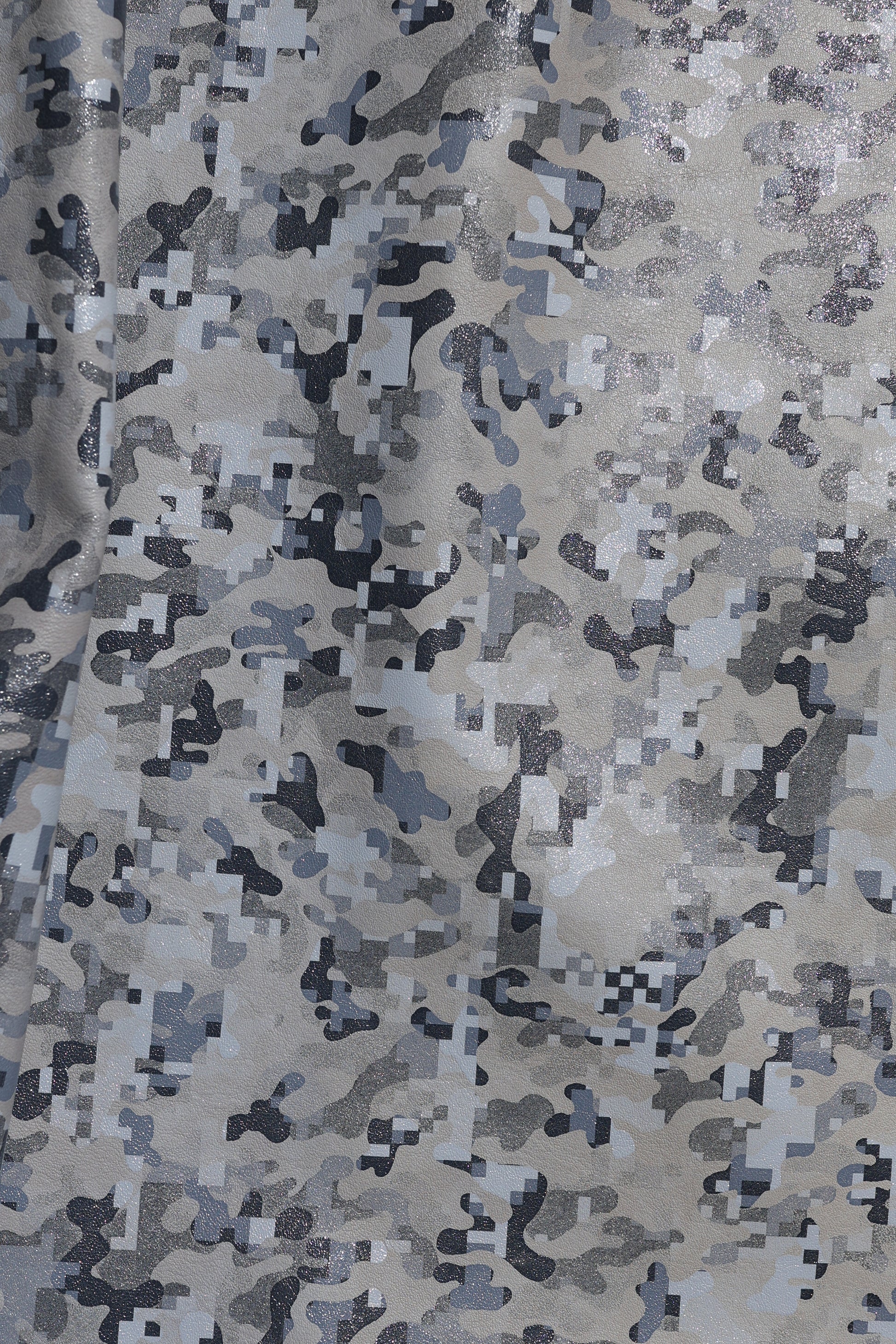 Glitch Camo | Double-Foiled Leather | SS'26 Cybernetic Couture | Colorz n Style Pvt Ltd

