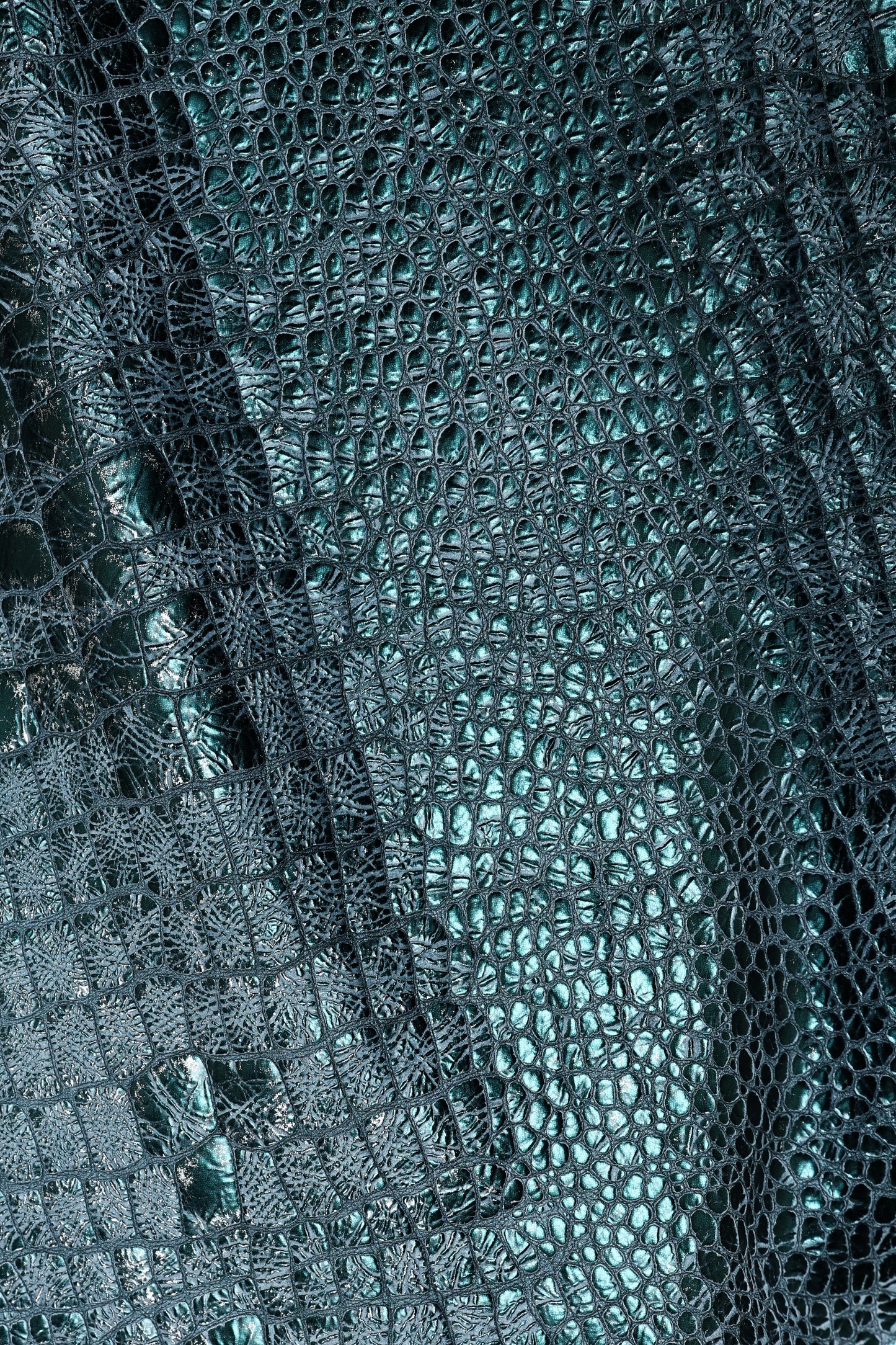 Neo Fang | Double-Foiled Reptilian Leather | A/W'26-27 Cybernetic Couture | Colorz n Style Pvt Ltd

