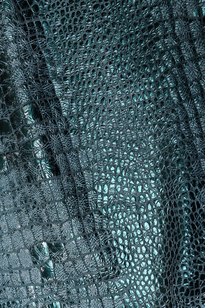 Neo Fang | Double-Foiled Reptilian Leather | A/W'26-27 Cybernetic Couture | Colorz n Style Pvt Ltd

