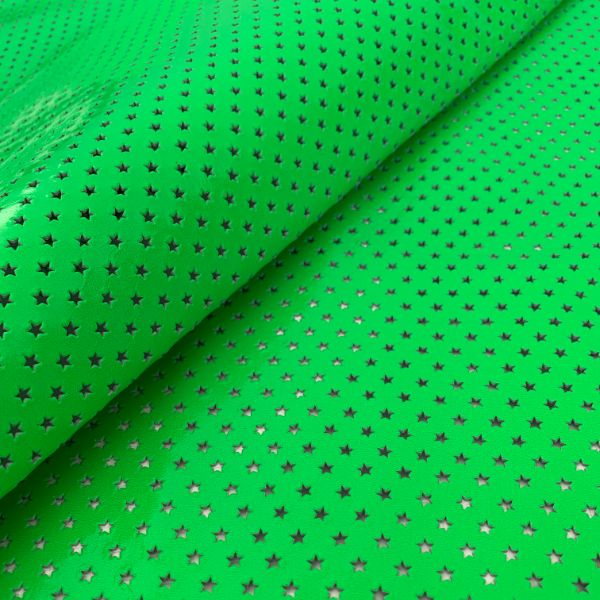 Perforated Neon Green Patent